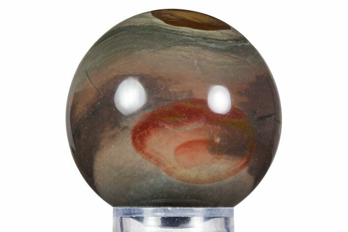 Polished Polychrome Jasper Sphere - Madagascar #358980